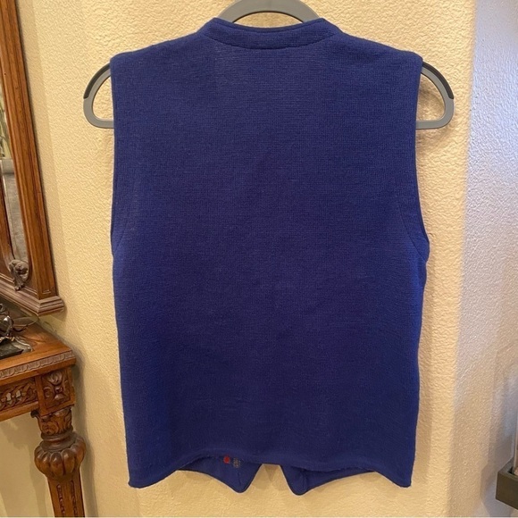 Vintage AKLANDA Pure New Wool Multicolor Coogi Style Vest Size Medium-Unisex - Picture 4 of 8